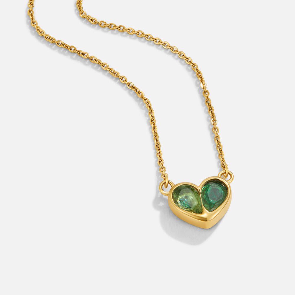 Amore Crystal Heart Necklace - Beautiful Earth Boutique