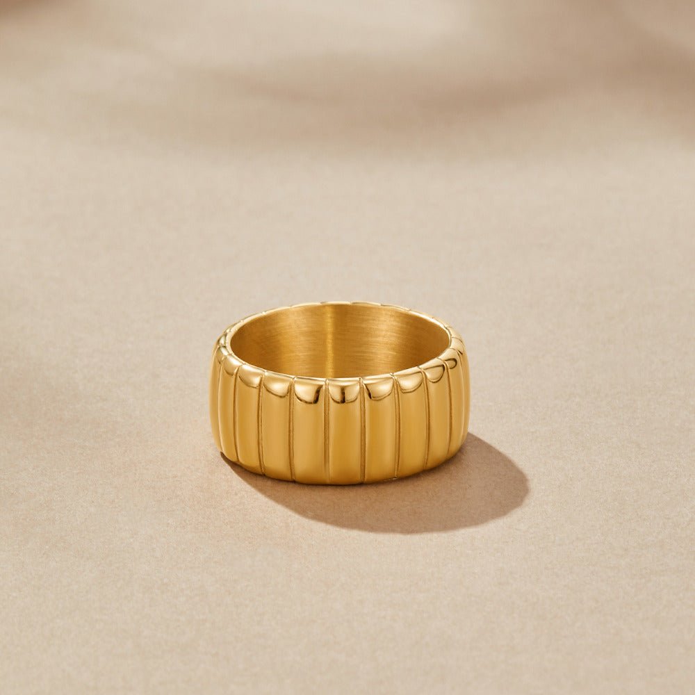 Chunky Calira Gold Ring - Beautiful Earth Boutique