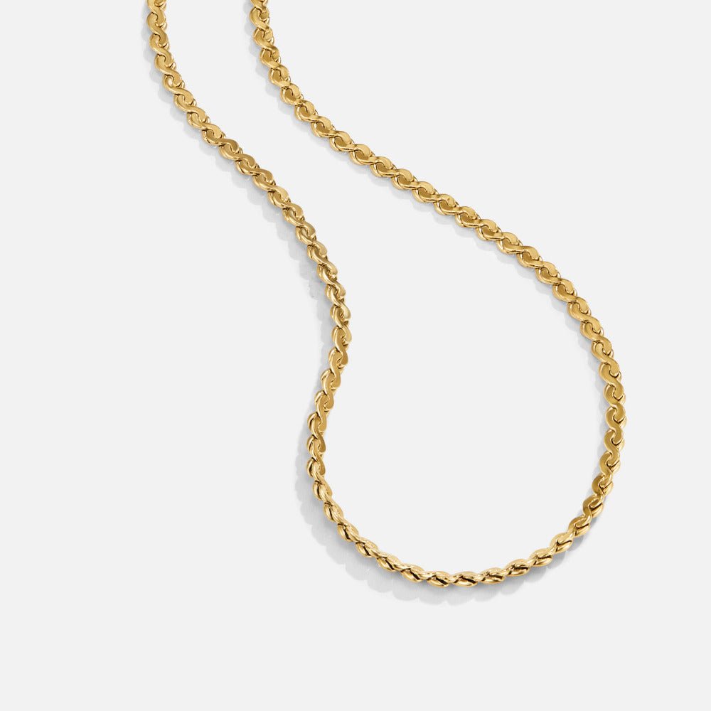 Clement Gold Twist Necklace - Beautiful Earth Boutique