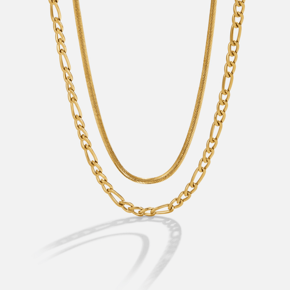 Layered Figaro Chain Necklace - Beautiful Earth Boutique