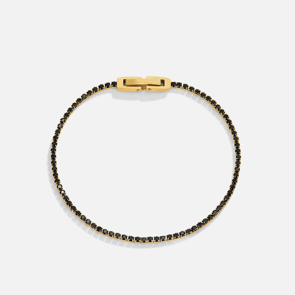 Midnight Black Crystal Bracelet - Beautiful Earth Boutique