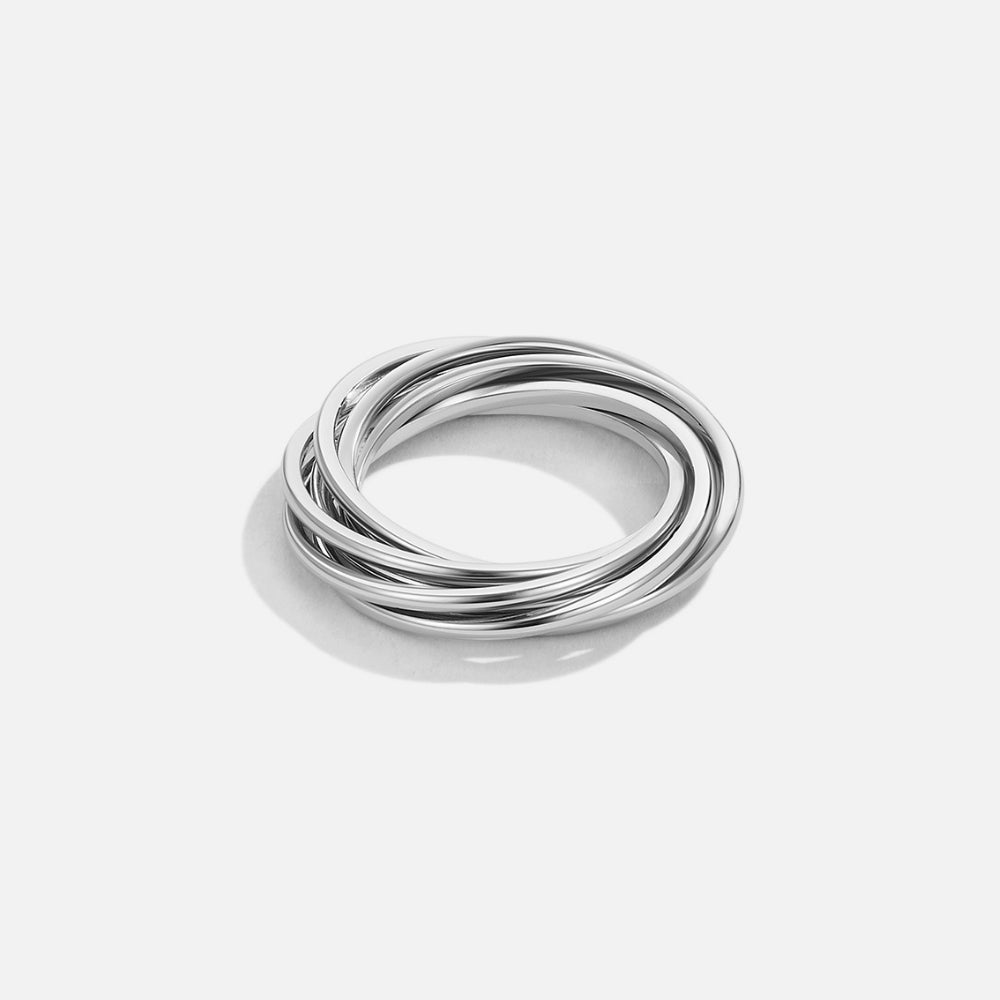 Twisted Mia Silver Ring - Beautiful Earth Boutique