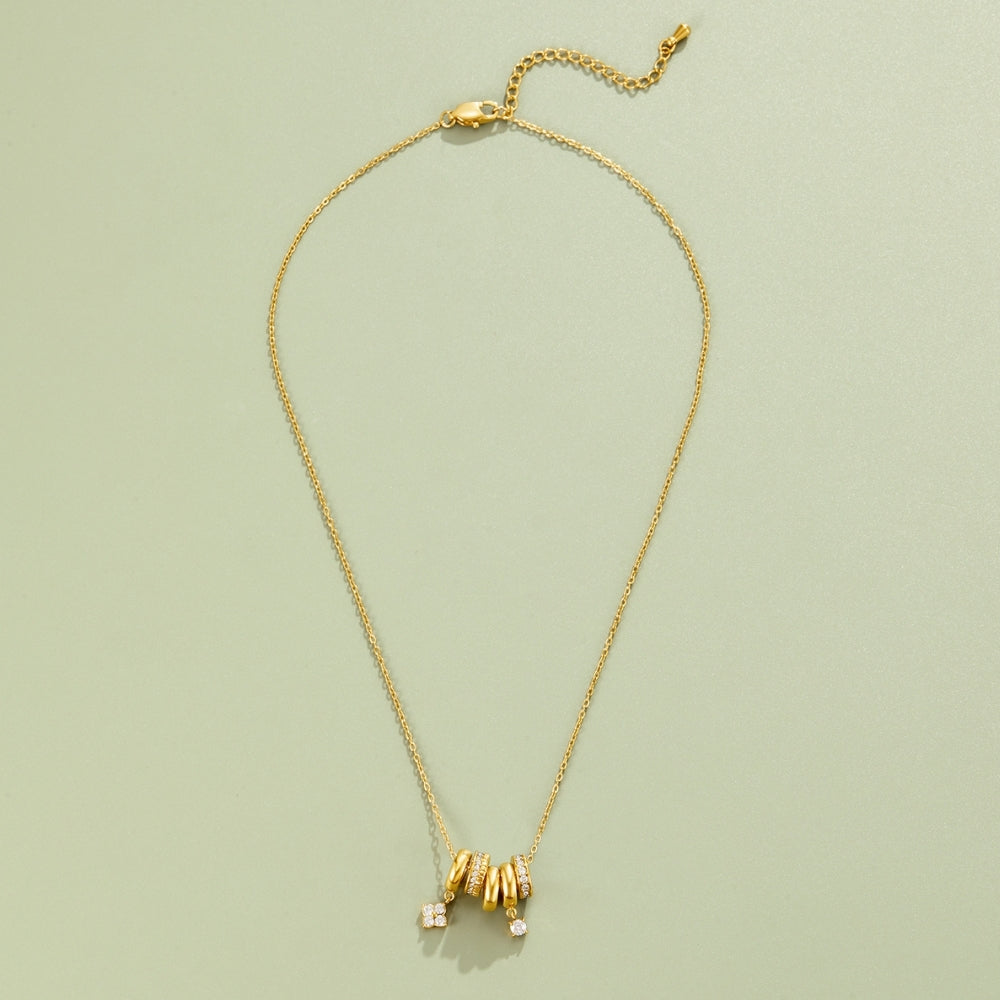 Aurea Gold Ring Pendant Necklace