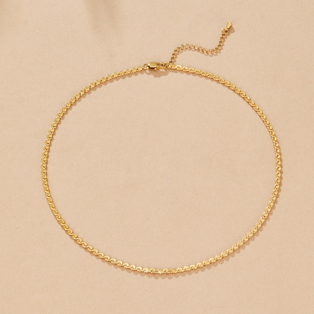 Clement Gold Twist Necklace