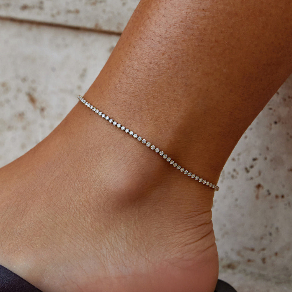 Cordelia Gold Tennis Anklet