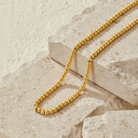 Elena Gold Ball Chain Necklace