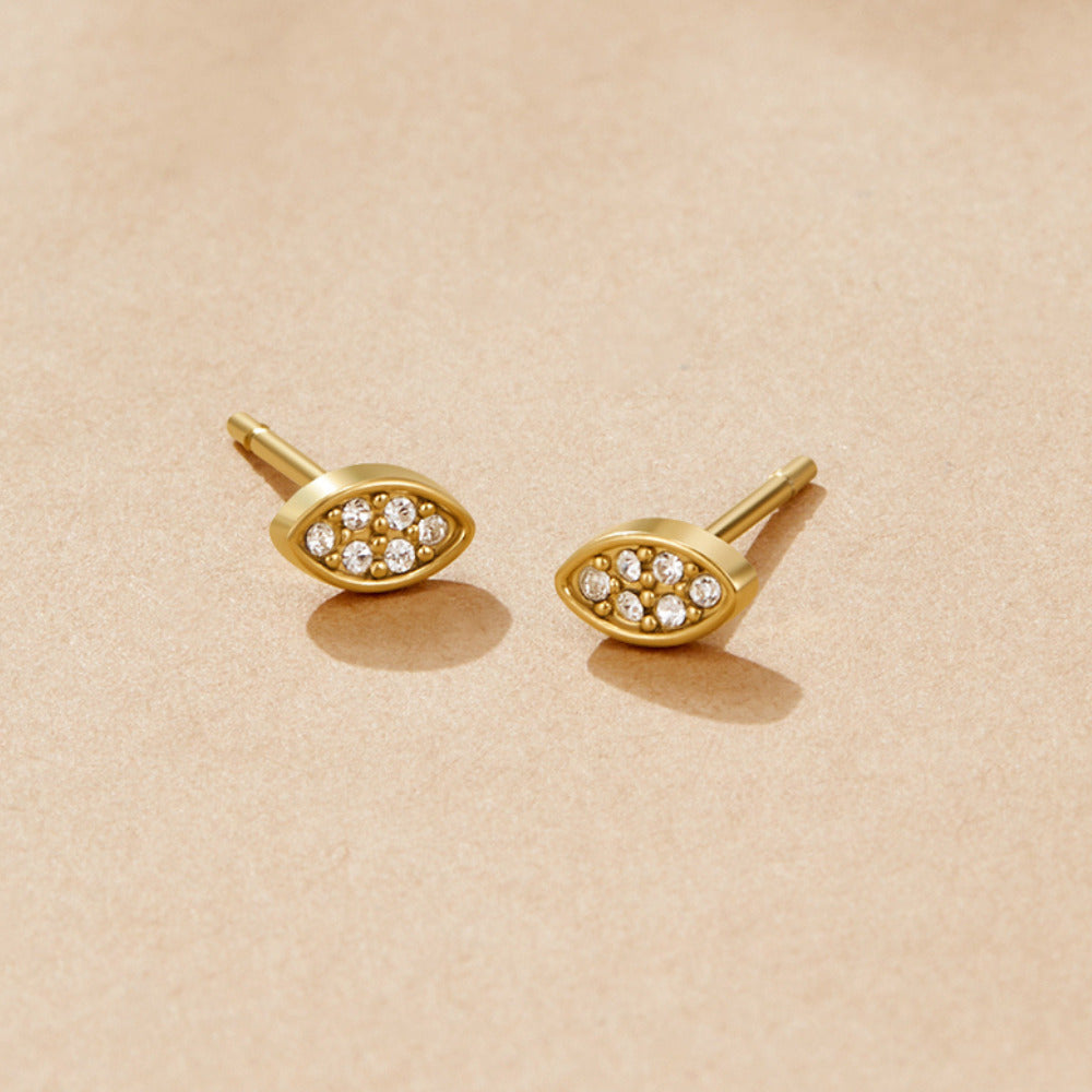 Gold Montana Stud Earrings