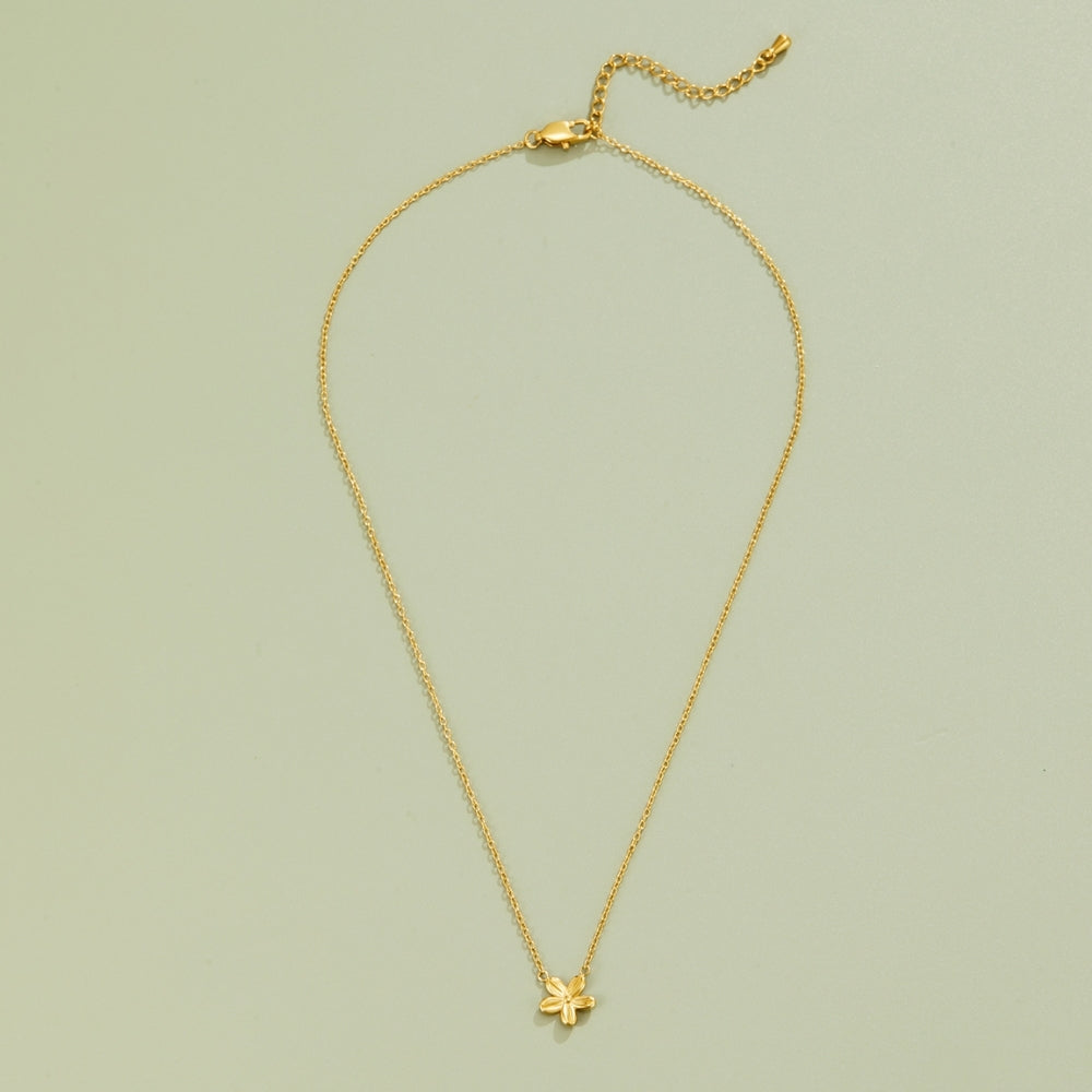 Golden Blossom Pendant Necklace