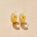 Lulu Spring Hoop Earrings - Beautiful Earth Boutique