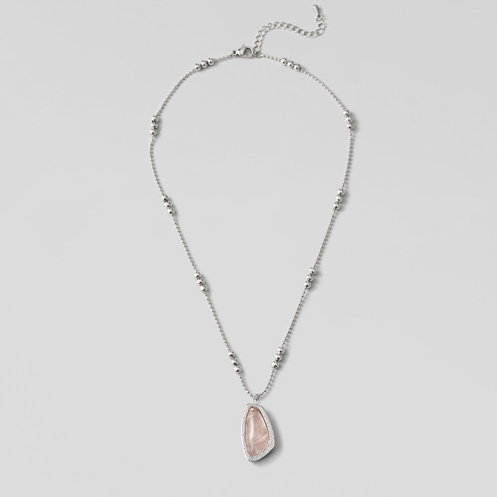 Moonstone Drop Pendant Necklace