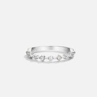Silver Milana Crystal Ring