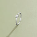Tiny Petal Silver Ring