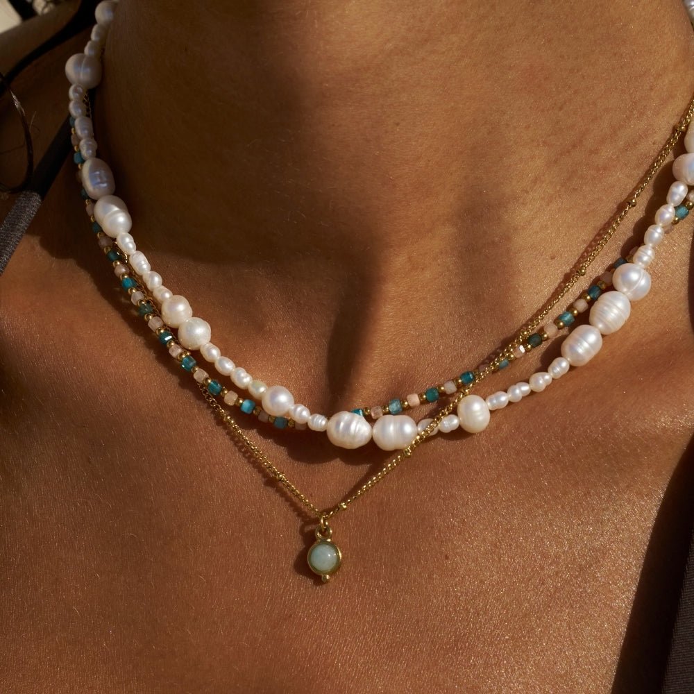 Alea Pearl Bead Necklace - Beautiful Earth Boutique