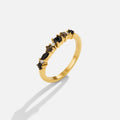 Black Obsidian Eternity Ring - Beautiful Earth Boutique