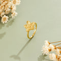 Blooming Gold Flower Ring - Beautiful Earth Boutique