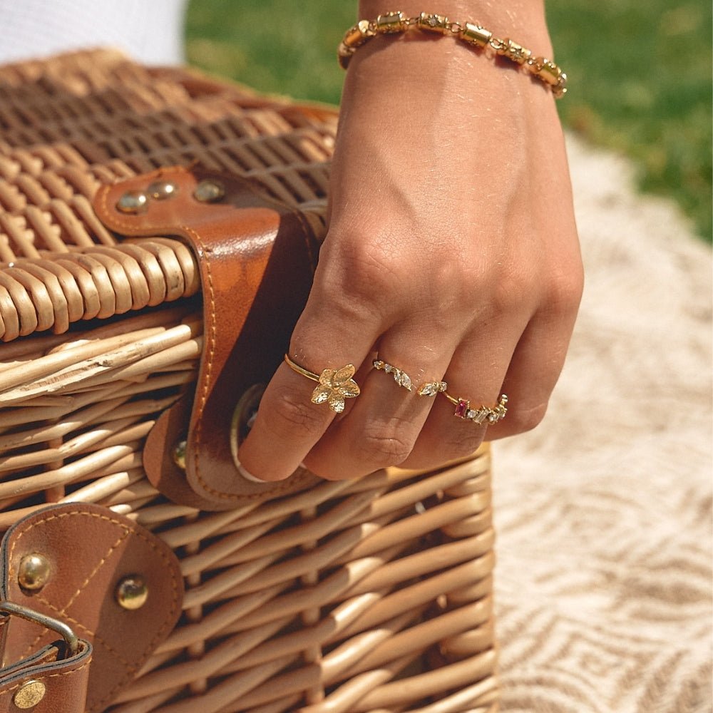 Blooming Gold Flower Ring - Beautiful Earth Boutique