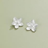 Blooming Silver Flower Earrings - Beautiful Earth Boutique