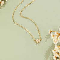 Elara Crystal Bloom Gold Necklace - Beautiful Earth Boutique