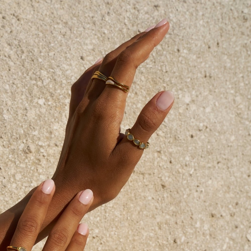 Elise Moonstone Ring - Beautiful Earth Boutique