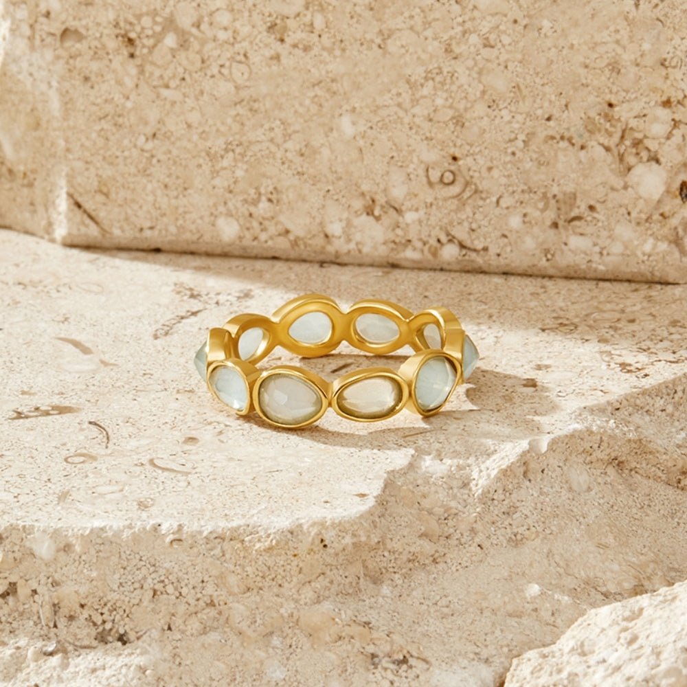 Elise Moonstone Ring - Beautiful Earth Boutique