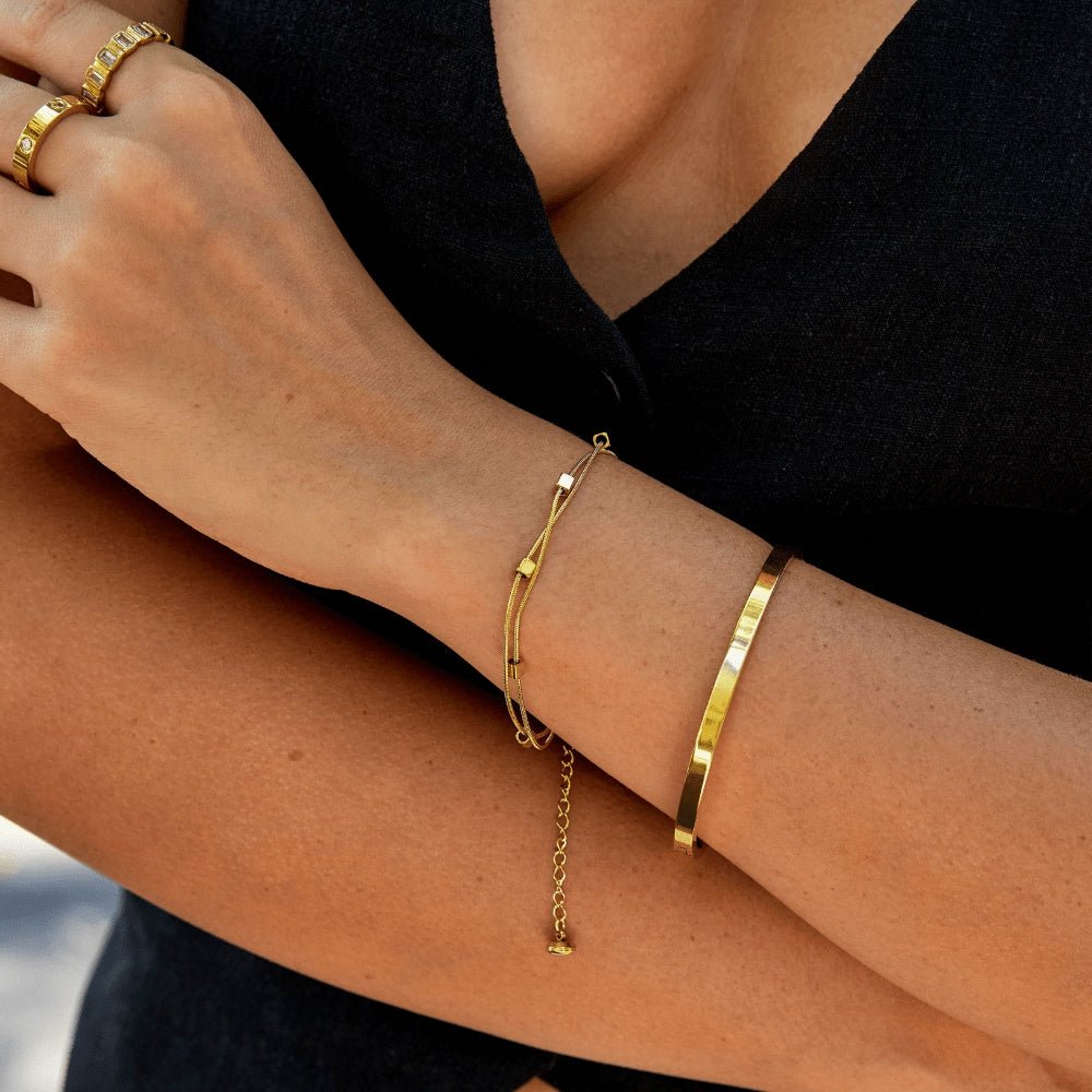 Free Mia Layered Cube Bracelet - Beautiful Earth Boutique