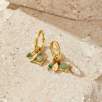 Green Aventurine Charm Earrings - Beautiful Earth Boutique