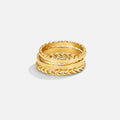 Hella Gold Stacked Ring - Beautiful Earth Boutique
