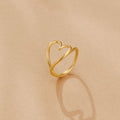 Melted Gold Heart Ring - Beautiful Earth Boutique