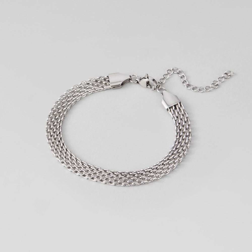 Molly Silver Mesh Chain Bracelet - Beautiful Earth Boutique