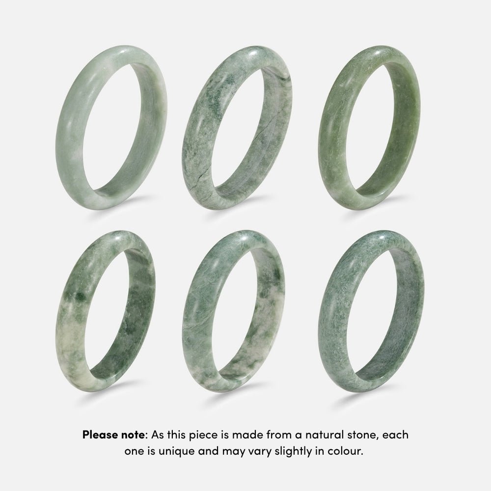 Natural Jade Stone Bangle - Beautiful Earth Boutique