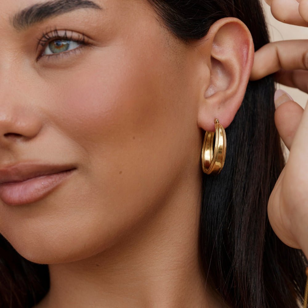 Orelia Gold Hoop Earrings - Beautiful Earth Boutique