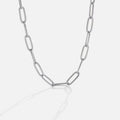 Paperclip Silver Necklace - Beautiful Earth Boutique