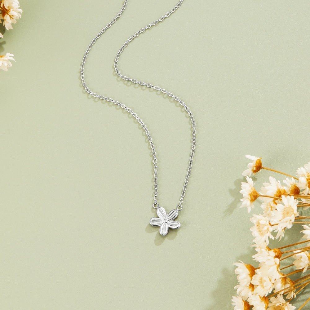 Silver Blossom Pendant Necklace - Beautiful Earth Boutique