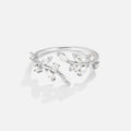 Silver Crystal Vine Ring - Beautiful Earth Boutique