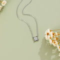 Silver Four Leaf Crystal Necklace - Beautiful Earth Boutique