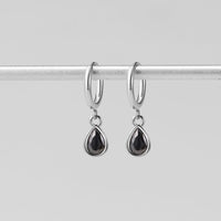 Silver Midnight Teardrop Earrings - Beautiful Earth Boutique