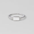 Silver Moonlight Pearl Shell Ring - Beautiful Earth Boutique