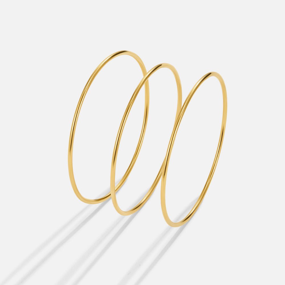 Solana Gold Bangle Set - Beautiful Earth Boutique