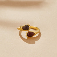 Tiger Eye Stone Wrap Ring - Beautiful Earth Boutique
