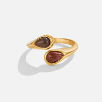 Tiger Eye Stone Wrap Ring - Beautiful Earth Boutique