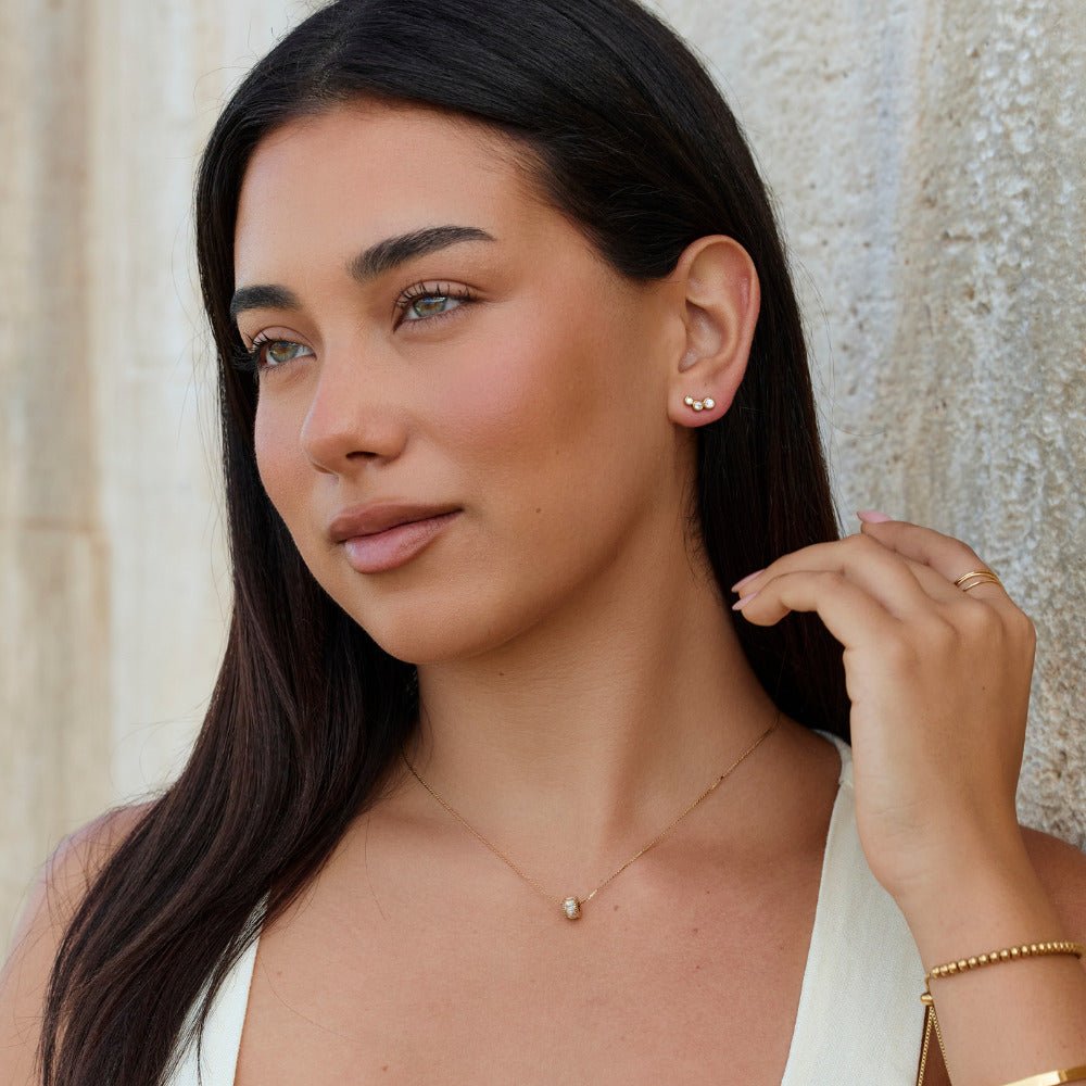 Trio Crystal Stud Earrings - Beautiful Earth Boutique