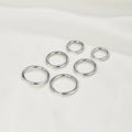 Triple Hoop Earrings Silver Set - Beautiful Earth Boutique