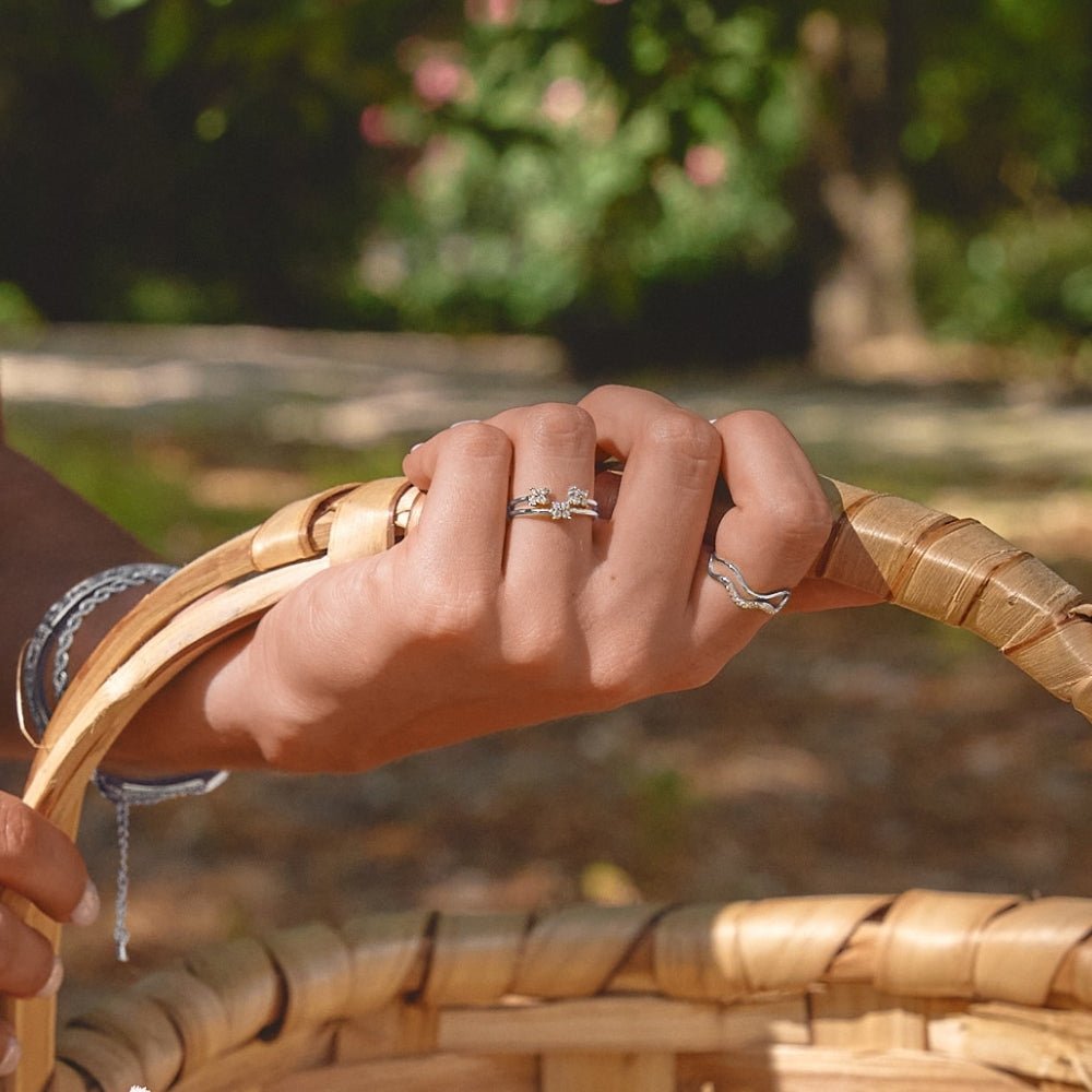 Twin Petal Silver Ring - Beautiful Earth Boutique