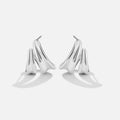 Twisted Ivana Silver Hoop Earrings - Beautiful Earth Boutique