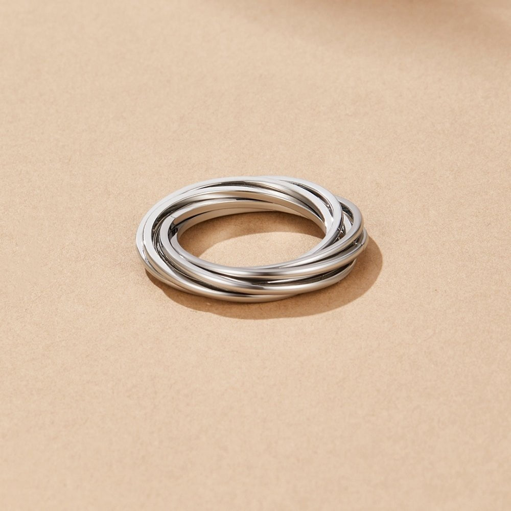 Twisted Mia Silver Ring - Beautiful Earth Boutique