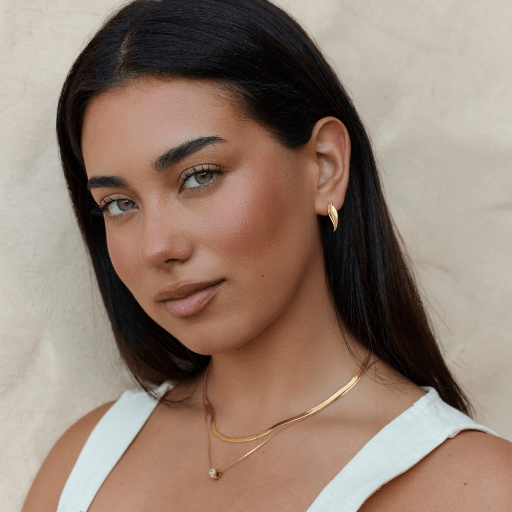 Vintage Monet Gold Leaf Earrings - Beautiful Earth Boutique