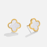 White Clover Stud Earrings - Beautiful Earth Boutique