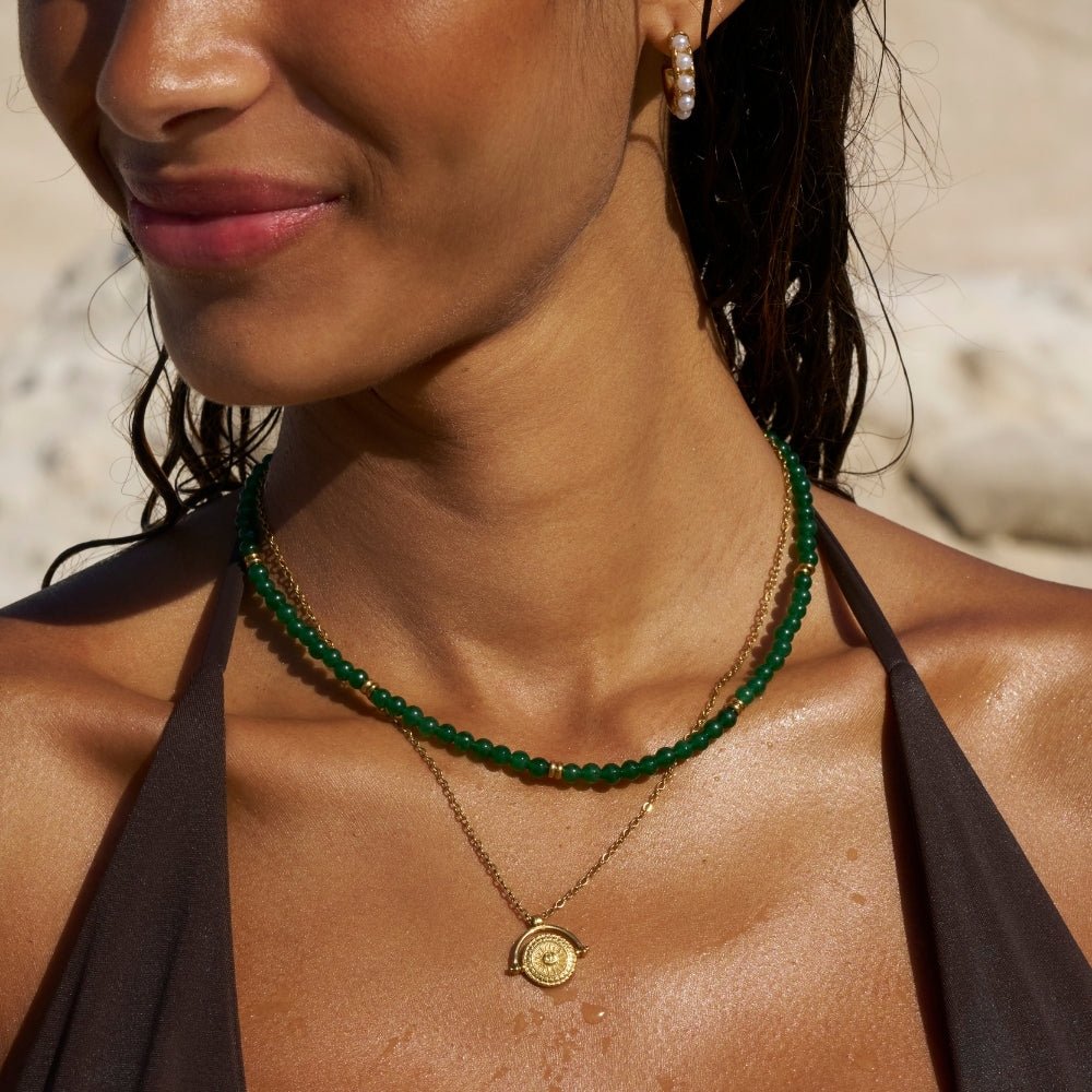 Winona Green Onyx Necklace - Beautiful Earth Boutique