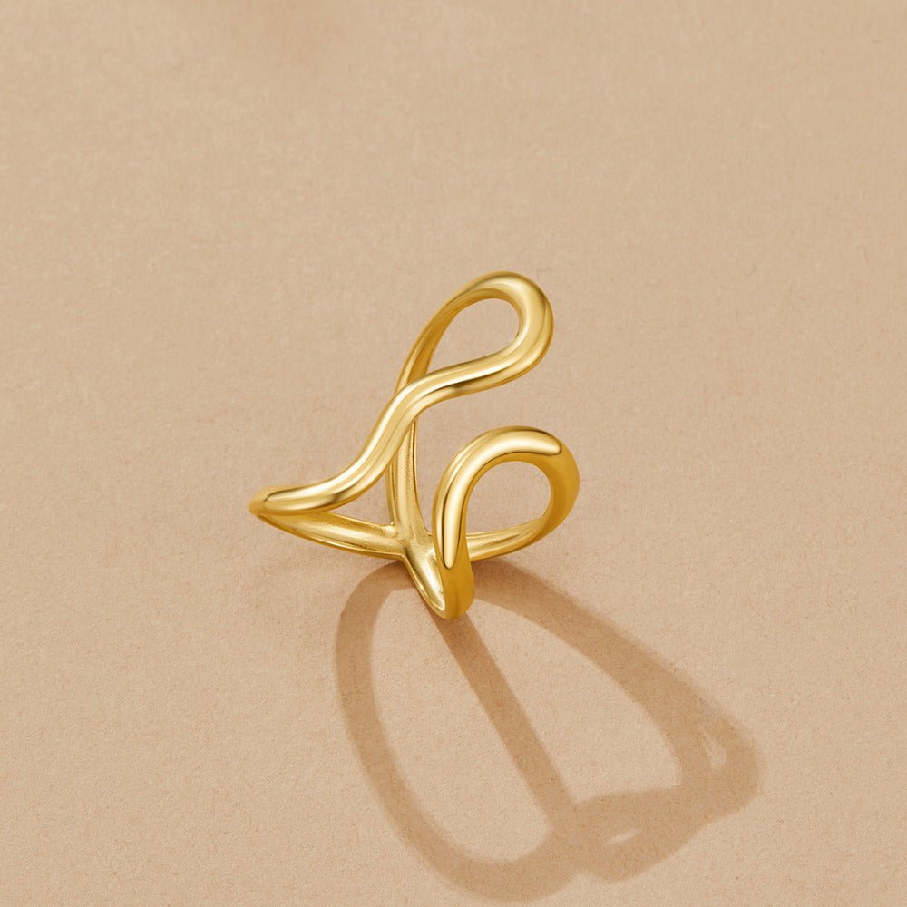 Yana Geometric Twist Ring - Beautiful Earth Boutique